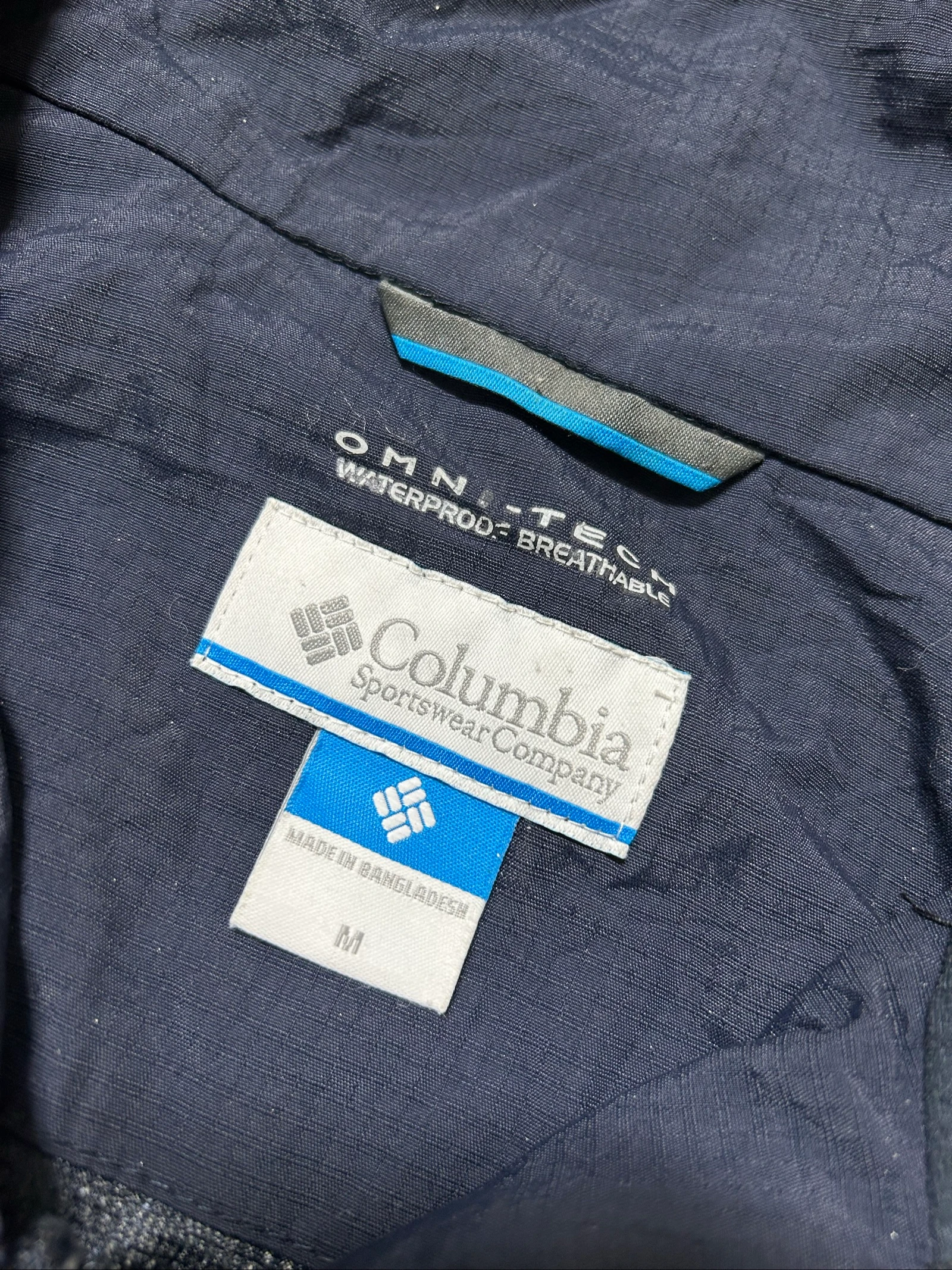 Veste classique vintage Columbia Omni Tech des années 00 avec grand logo – photo 4